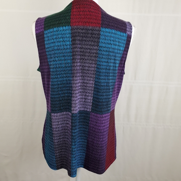 Dana Buchman sleeveless v neck jersey top size PL - Picture 2 of 7